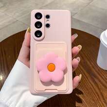 Tặng kèm dây đeo khi mua hàng, ốp lưng điện thoại hình hoa + ốp lưng điện thoại có ngăn đựng thẻ + ốp lưng điện thoại có dây đeo cổ tay, phù hợp với 17 Pro Max/16 Pro Max/15 Pro Max/14 Pro Max/13 Pro Max/12 Pro Max/11 Pro Max - Hồng - Xem 3