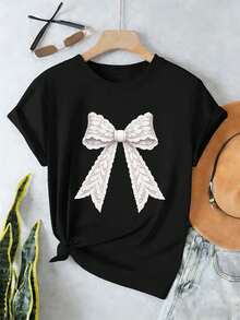 Women T-Shirts - Black - View 2