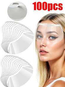 100/50/2pcs Disposable Protective Glasses, Self-Adhesive Transparent Waterproof Goggles, Suitable For Haircutting, Perming And Dyeing, Makeup, Bathing, Professional Hair Salon Eye Protection Tool, Effectively Protects Eyes, Hairdressing Tool, Hairdressing Tool Accessories, Styling Tool, Perming And Dyeing Tool - Transparent - View 9