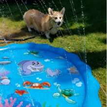 PVC Dolphin Spray Mat, Water Play Item For Kids And Dogs, 1 Meter, Perfect For Lawns Parks And Family Yards, 'A Summer Is A Must! - Dolphin 1pc - View 4