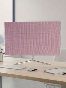 1pc 24-76.2cm Desktop Computer Monitor Dust Cover, Easy To Install Solid Color Screen Protector, Designed To Protect Desktop Computer Screens From Dust, Desktop Monitor Dust Cover, Keyboard Cover, Minimalist Screen Protector - Multicolor - View 7