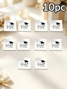 Personalized Luxury Graduation Tissue Paper - Can Be Customized With Name And Graduation Year. Elegant Handwritten Or Classic Square Font, Paired With Graduation Cap And Diploma Graphic, High-Definition Printing On Premium Paper. - Multicolor - View 13