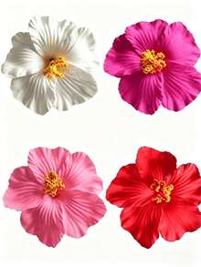 4 pièces Pinces à cheveux fleurs hawaïennes, convient aux femmes, 4 pièces Pinces à cheveux fleurs artificielles, Pinces à cheveux hibiscus et lotus, convient pour les fêtes de plage, accessoires de cheveux fleurs tropicales d'été, beau cadeau pour les filles, pinces plates, pinces à cheveux, pinces à cheveux, fournitures scolaires, barrettes à cheveux, épingles à cheveux, vacances, voyage - Multicolore - Voir 6