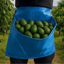 2/3 piezas Bolsa gruesa para la cintura para recolección de frutas, bolsa portátil colgante de 40cm para recolección de frutas y verduras - A - Ver 1