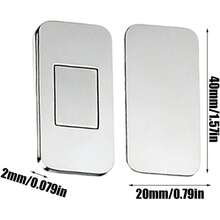 Magnetic Cabinet Door Catch - Hidden Latch For Drawers Closets Furniture Stainless Steel Slim Design, Adhesive Installation Strong Hold Lock System For Kitchen Bathroom Storage Units RV Use - Default - View 5