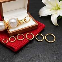 10Pcs Gold & Silver Open Jump Rings, 304 Stainless Steel Split Rings For DIY Jewelry Making, Bracelet Necklace Repair Craft Supplies - Ear Clip - View 5