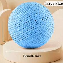 Interactive Cat Scratch Ball, Made Of Durable Scratch-Resistant Material, Helps Clean Cat's Teeth. Suitable For Cats Of All Ages To Chase, Bite, And Scratch, Releasing Energy. - Multicolor - View 18