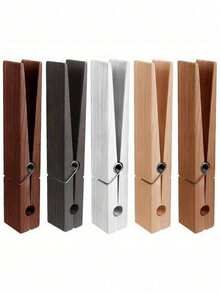 Extra Large Wooden Clothes Hanger Farmhouse Style Wall Mounted Towel Rack Multi-Functional Home Laundry Organization Storage Decor Bathroom Wall Hook Display Stand Rustic Vintage Design Heavy Duty Bedroom Kitchen Hallway Entryway Garment Holder Durable Wood Construction Modern Farmhouse Interior Accessories - Multicolor - View 6