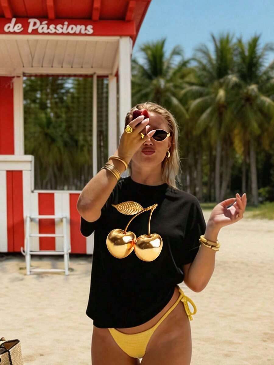 Women T-Shirts - Black - View 1