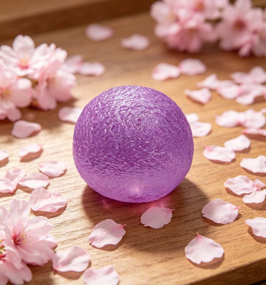 Squeeze Toy, Squeeze To Relieve Stress, Candy Ball, Popular Office Pop-Up Toy, Maltose Ball Fun. - Purple - View 1