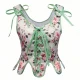 251117 Floral Corset In Green