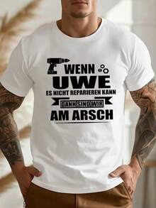 T-Shirt With A Fun German Striped Design - 白色 - 查看 6