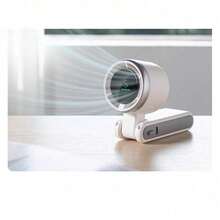 The Southeast Asian Explosive N607 High-Speed Turbocharged Portable Fan Features A Foldable Fan With A Mini Digital Pendant. - 深黑色 - 查看 5