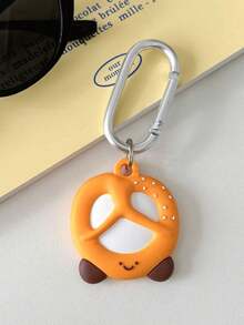 1pc 3D Cute Cartoon Apple AirTag Protective Case, Compatible With Apple AirTag Keychain, Air Tag Holder, Silicone Pendant - Multicolor - View 12