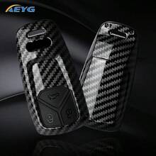 Funda de carcasa de llave de coche ABS para Audi A4 B9 A5 A6 8S 8W Q5 Q7 4m S4 S5 S7 TT TTS TFSI RS, accesorios protectores de llavero - Audi modelo B - Ver 4
