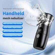 Portable Nebulizer, Handheld Ultrasonic Mesh Inhaler, Operates Quietly, Compact And Portable, Equipped With A Self-Cleaning System, Specifically Designed For Respiratory Care. - 查看 6