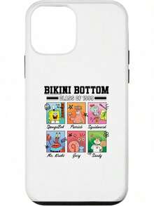 SpongeBob SquarePants Estuche de  Squarepants-BknBottom para Phone 17 Pro Max, 17 Air, 16, 15, 14, 13, 12, 11 - iPhone 12 mini - Ver 2