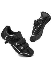 Zapatos de bicicleta adecuados para hombres sin para deportes al aire libre, zapatos de bicicleta ultraligeros para ciclismo indoor, equipo adecuado para ciclismo diario y de corta distancia, con suela de goma interior cómoda - Negro1 - Ver 7