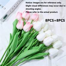 Artificial Tulips - Multiple Colors Available, Suitable For Decorating Living Room And Dining Table. , Fade-Resistant Nordic Style Home Decor, Perfect For Anniversary Celebrations And Party Setups. Essential Gift For Valentine's Day And Mother's Day. - Multicolor - View 8