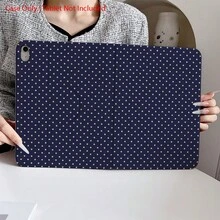 1 chiếc ốp lưng máy tính bảng màu xanh hải quân chấm bi trắng, tương thích với iPad thế hệ thứ 10 10.9 inch 2022 Smart Case/ Air 13 (M3 2025)/ Air 11 (M3 2025)/ Air 11 (M3 2025)/ 11 (A16 2025)/ Tương thích với Galaxy Tab S10+/S9/A9, Tương thích với Matepad. - Nhiều màu - Xem 1