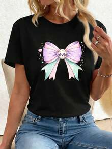 Women T-Shirts - Black - View 1
