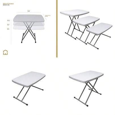 Casa Easter Mesa Bill Plegable de Servicio 3 Posiciones de Altura Dimencion de 76 * 50…