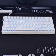 Zheying 3.0 Black And White PBT Keycaps With Side Printing For Backlit Angular Design - 查看 6