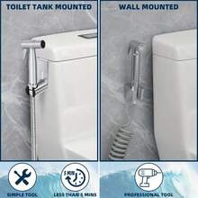 2 cái giá đỡ vòi xịt bồn cầu bằng nhựa ABS, giá đỡ vòi xịt cầm tay cho bồn cầu. - ủng hộ - Xem 9