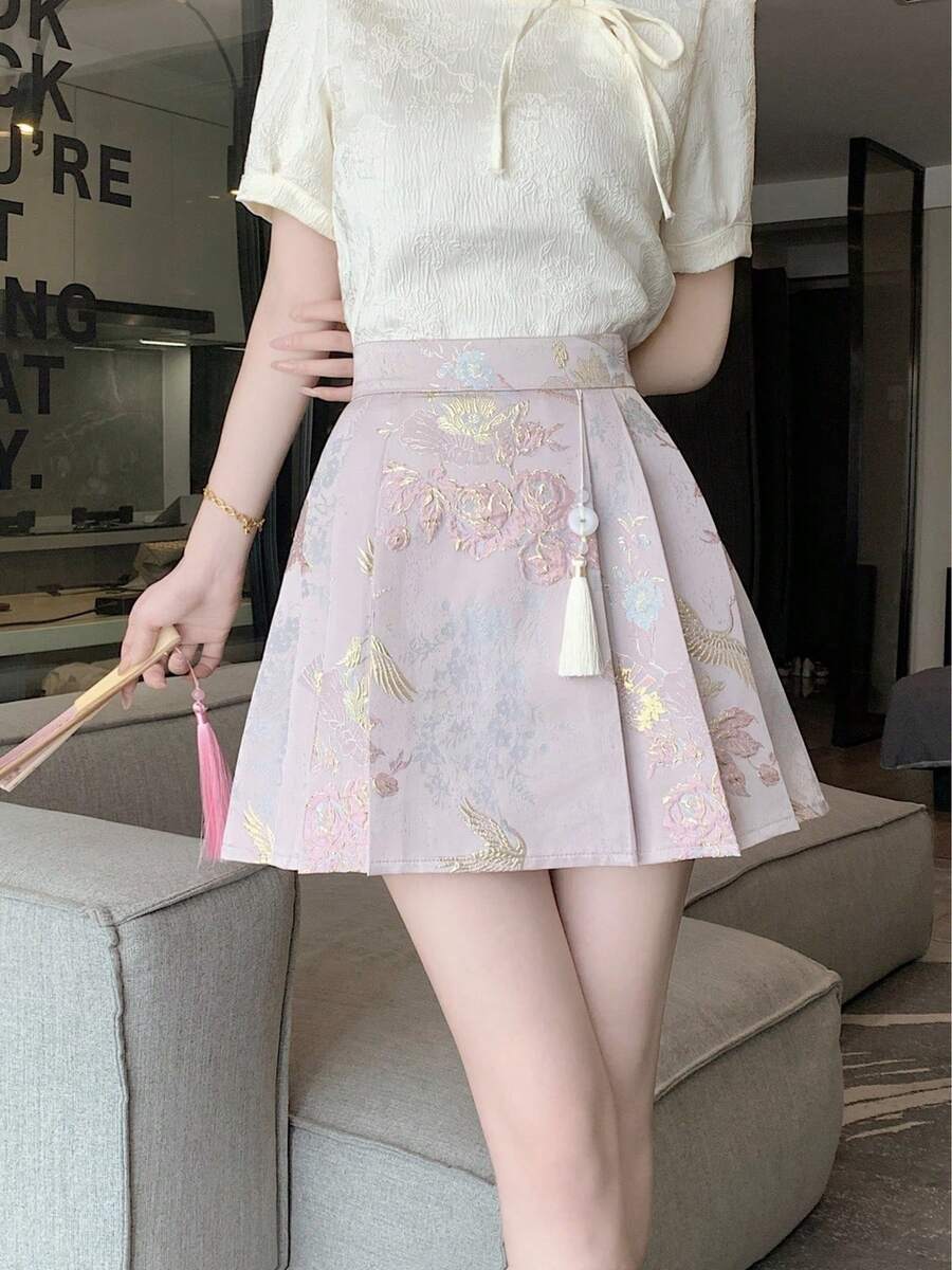 Women Skirts - Pink - View 1