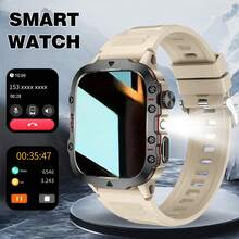 Reloj inteligente nuevo 2026 - Unisex, compatible con llamadas de voz inalámbricas, notificaciones de mensajes, seguimiento de actividad física, control de música; compatible con sistemas Android e iOS - Ver 13