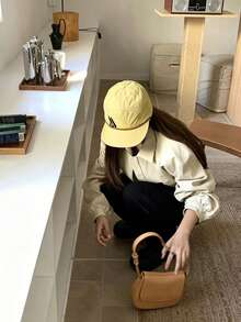 1顶夏季户外速干五片式棒球帽,轻便尼龙平沿帽,男女通用防晒帽 - 幾何繩邊 - 查看 2