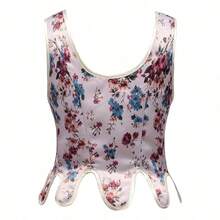 Cosplay Clothing - 251117 Floral Corset In Green - View 4