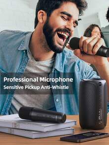 ZEALOT M2 10W Karaoke Wireless Speaker, Bluetooth Speaker,RGB Color Lights, Supports Mobile Phones/Tablets/TVs. Compatible With SD Card/USB/AUX, Serial Pairing Function, Suitable For/Car/Outdoor/Camping/Party - View 7