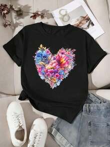 Women T-Shirts - Black - View 2