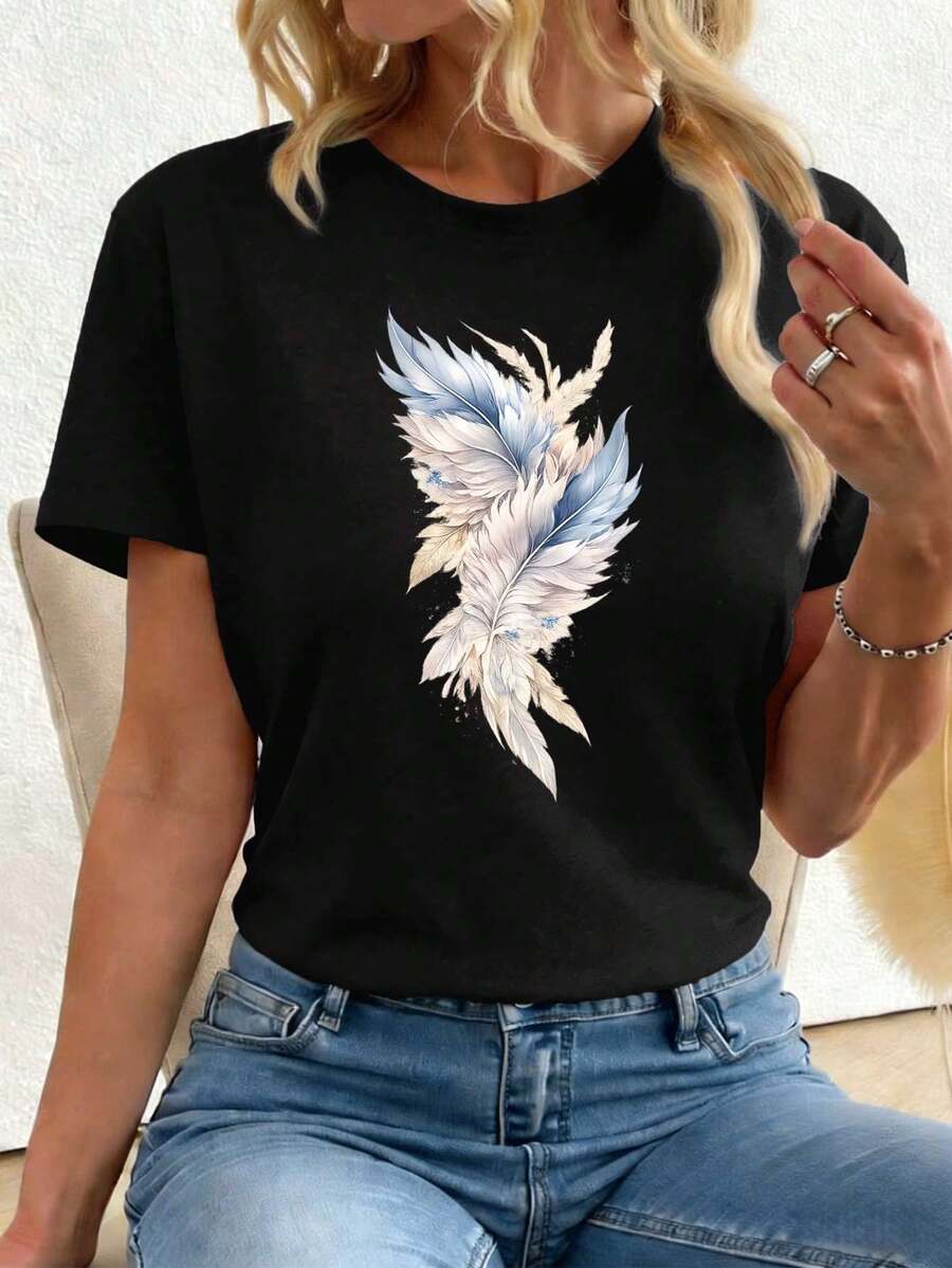 Women T-Shirts - Black - View 1