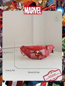 1 Pc Marvel Officially Licensed /Iron Man/Spider Man Pattern Fanny Pack,Multifunctional Sling Bag, Casual Crossbody Bag, Lightweight Adjustable Strap Chest Bag,Cartoon Coin Purse,Bum Bag, Ideal For Men,Teens, Young Fans,Students, Perfect For Daily School Runs, Outdoor Play, Theme Park Visits, Holiday Trips, Sports ﻿ - Multicolor - View 4