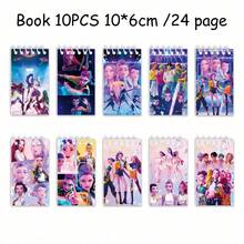5/10 cuốn sổ tay mini xoắn ốc K-POP Huntri/X, sổ ghi nhớ theo chủ đề, quà tặng tiệc thần tượng, quà tặng trẻ em. - Nhiều màu - Xem 6