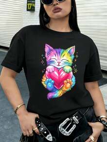 Women T-Shirts - Black - View 2