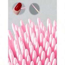 100pcs/200pcs Nails Wood Swab Clean Sticks Bud Tip Wooden Head Manicure Detail Corrector Nail Polish Remover Art Tool(Some Styles Are Random) - 杏 - 查看 9
