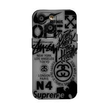 Streetwear  Culture Collage phone cases is compatible with Samsung, Apple, VIVO, OPPO, , Transsion, ,  and Honor. Made of TPU silicone, it offers shock and drop protection. - Negro - Ver 2