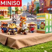 Mô hình nhân vật Zootopia ngồi trong hộp bí ẩn MINISO, búp bê PVC sưu tầm hoạt hình anime, vật trang trí bàn làm việc dễ thương và quà tặng lý tưởng cho người hâm mộ, món quà hoàn hảo cho gia đình và bạn bè vào ngày sinh nhật, Giáng sinh, các bữa tiệc ngày lễ. - Nhiều màu - Xem 2