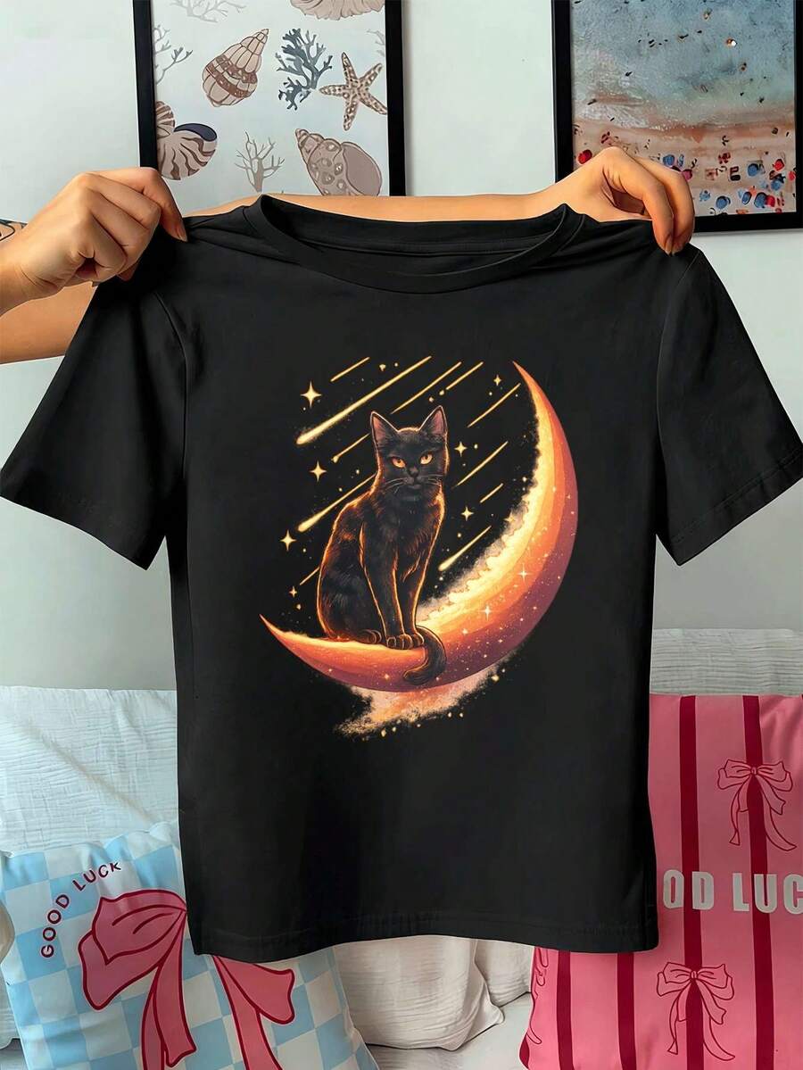 Women T-Shirts - Black - View 1