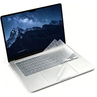 SDYIGOE 2026年モデル Air 13.6インチ(M2、M3、M4、M5チップ)用超薄型TPUキーボードカバー、モデルA3449 A3240 A3113 A2681対応キーボードプロテクター、トラックパッドプロテクターフィルム1枚付き