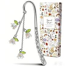 1pc Colorful Lily Of The Valley Bookmark, Acrylic Flower Bookmark Set, Artistic Gift - Lily Of the Valley - View 3