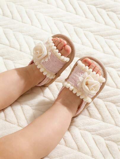 Toddler Girls' Summer Sandals, Outdoor Walking Shoes For Infants And Toddlers