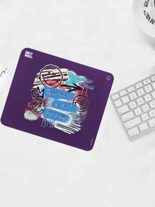 Smiley World INS 奢华紫色独特大号加厚防滑鼠标垫 - 查看 4