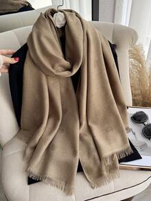 1 chiếc khăn choàng cổ họa tiết trái tim thanh lịch, chất liệu jacquard, chỉ vàng, đa năng, thích hợp dùng trong phòng điều hòa, phù hợp với trang phục mùa xuân/thu và mặc hàng ngày. - Nhiều màu - Xem 7