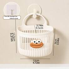 Giỏ treo nhỏ đa năng, giỏ đựng khăn giấy nhà tắm, giỏ treo tường nhà bếp, ký túc xá, cạnh giường ngủ, thiết kế mới / Giỏ đựng đồ treo tường hình hoạt hình dễ thương, giỏ đựng đồ nhà tắm, giỏ đựng đồ gia dụng, giỏ treo nhỏ sáng tạo. - Mô hình màu trắng trong suốt - Xem 11