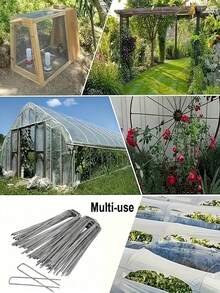 201件套（100个U型钉+100个垫圈+1个除草钩）U型花园钉套装，包含100个U型钉、100个固定垫圈和1个除草钩，适用于布料、地被植物、围栏和人造草坪。 - A - 查看 10
