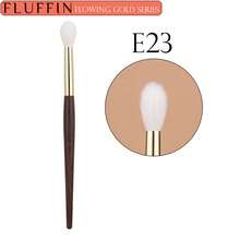 1支 FLUFFIN E23 眼影晕染刷，100% 山羊毛，火焰色，适用于鼻影晕染、眼影晕染，铜箍和非洲红木手柄，化妆工具，眉刷，眼影刷，螺旋刷，赠品 - 紅木色 - 查看 11